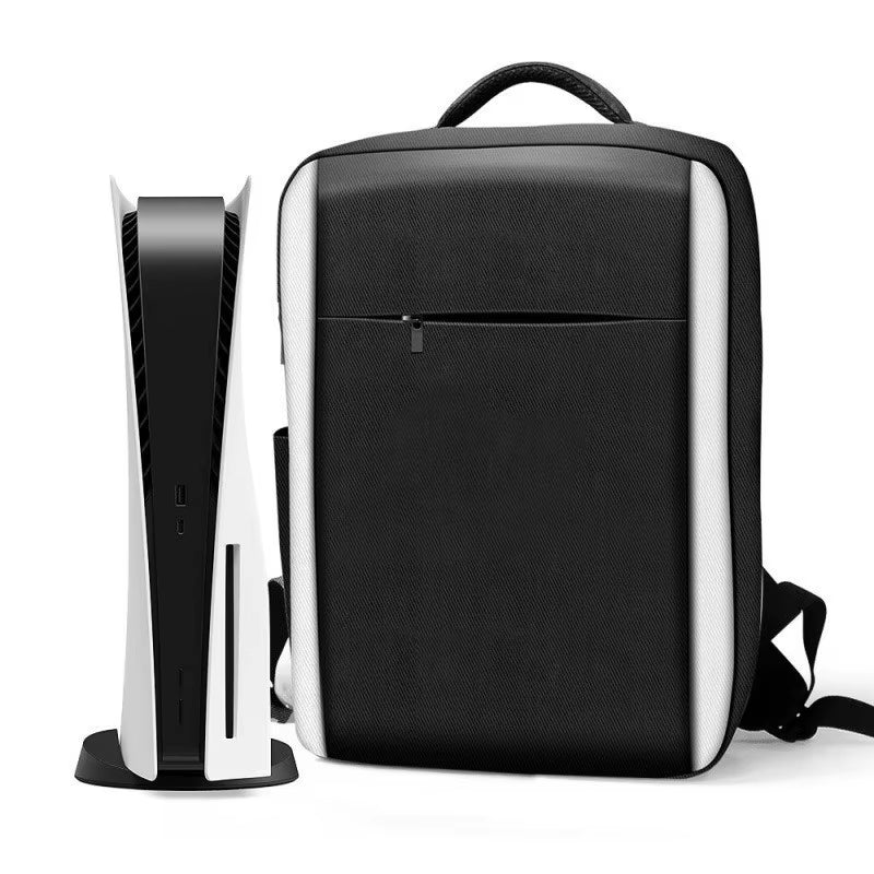Console Backpack for Ps5,Large Capacity Travel Carrying Case ,PSS SLIM Torage Bag Controllers, Headset,Game Discs Accessoriess